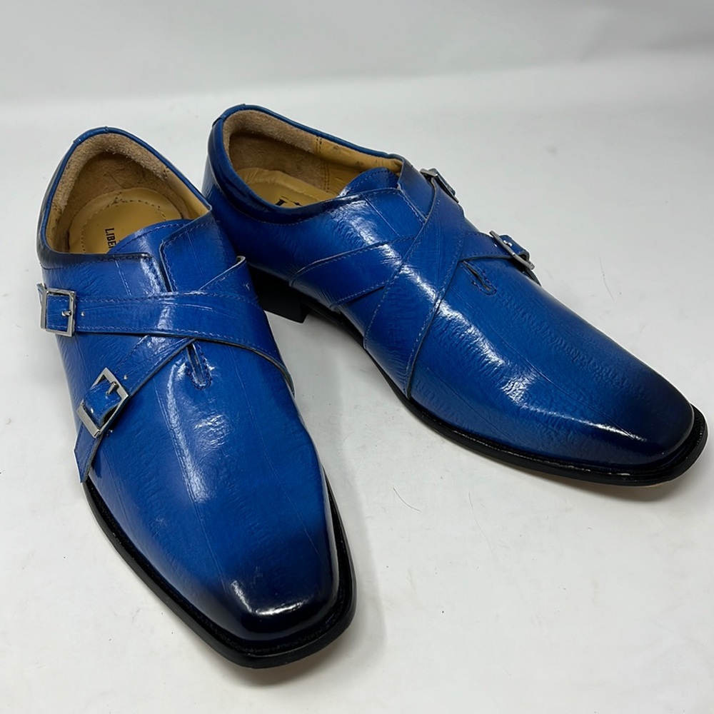 LIBERTYZENO Crisscross Buckle Gradient Blue Donna Mens shoe Sz 9.5